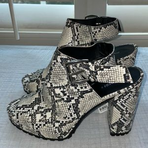 H&M Snake Print Heels - Unworn